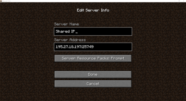 minecraft server address example