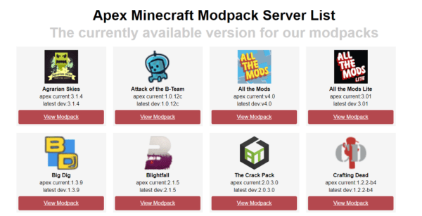 apex hosting minecraft mods